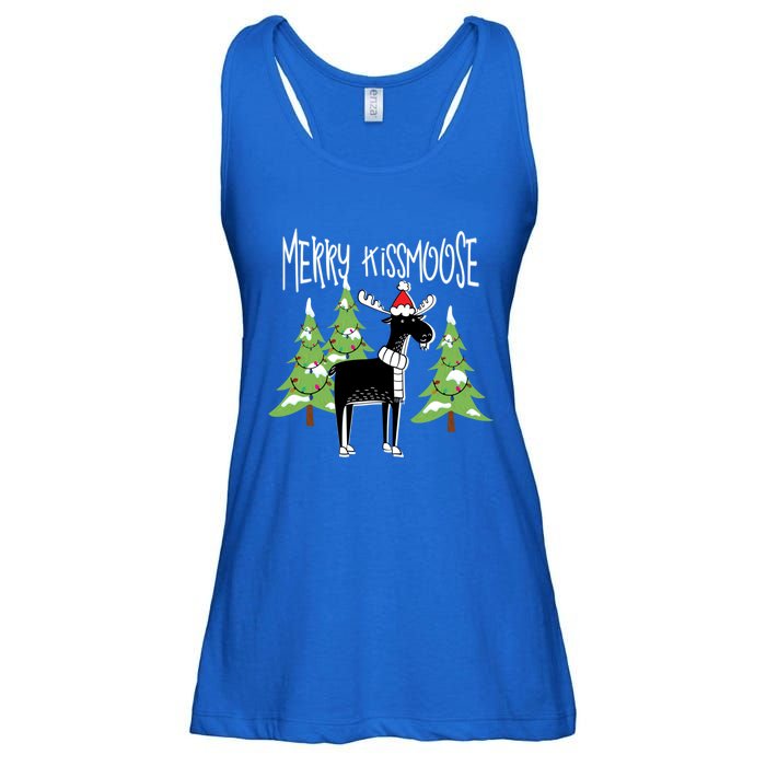 Funny Xmas Moose Pun Merry Moose Gift Clothes Gift Ladies Essential Flowy Tank