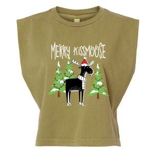 Funny Xmas Moose Pun Merry Moose Gift Clothes Gift Garment-Dyed Women's Muscle Tee