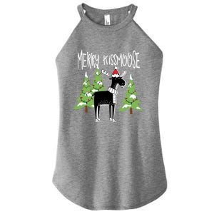 Funny Xmas Moose Pun Merry Moose Gift Clothes Gift Women's Perfect Tri Rocker Tank