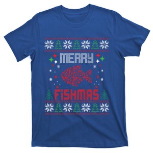 Funny Xmas Merry Fishmas Fish Lovers Ugly Christmas Fishing Meaningful Gift T-Shirt