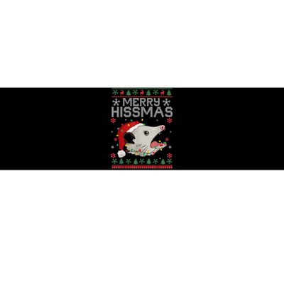 Funny Xmas Merry Hissmas Possum Lovers Opossum Christmas Bumper Sticker