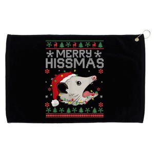 Funny Xmas Merry Hissmas Possum Lovers Opossum Christmas Grommeted Golf Towel