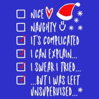Funny Xmas Nice Naughty List I Can Explain I Swear I Tried Meaningful Gift T-Shirt