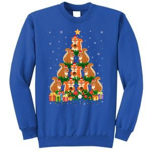 Funny Xmas Outfit For Squirrel Lovers Ugly Christmas Gift Tall Sweatshirt