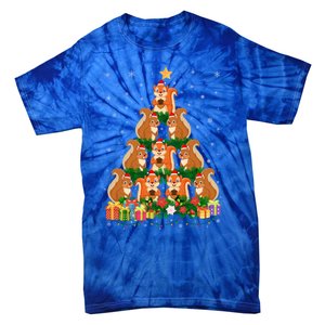 Funny Xmas Outfit For Squirrel Lovers Ugly Christmas Gift Tie-Dye T-Shirt