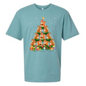 Funny Xmas Outfit For Squirrel Lovers Ugly Christmas Gift Sueded Cloud Jersey T-Shirt