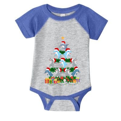 Funny Xmas Outfit For Dolphin Lovers Ugly Christmas Sweater Cool Gift Infant Baby Jersey Bodysuit