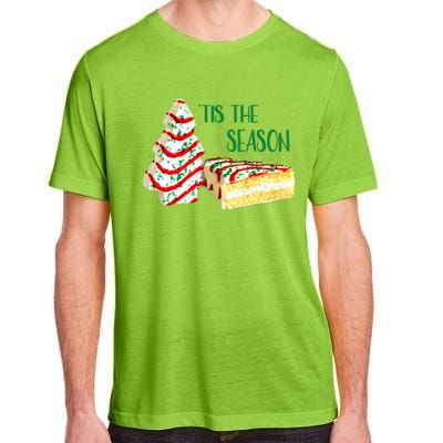 Family Xmas Outfit Cake Lovers Christmas Tree Snack Cake Tee Gift Adult ChromaSoft Performance T-Shirt