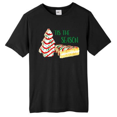 Family Xmas Outfit Cake Lovers Christmas Tree Snack Cake Tee Gift Tall Fusion ChromaSoft Performance T-Shirt