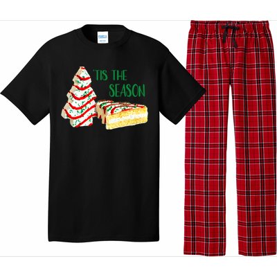 Family Xmas Outfit Cake Lovers Christmas Tree Snack Cake Tee Gift Pajama Set