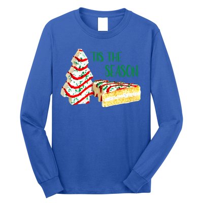 Family Xmas Outfit Cake Lovers Christmas Tree Snack Cake Tee Gift Long Sleeve Shirt