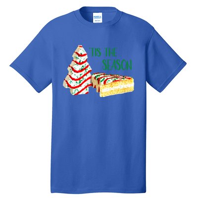 Family Xmas Outfit Cake Lovers Christmas Tree Snack Cake Tee Gift Tall T-Shirt