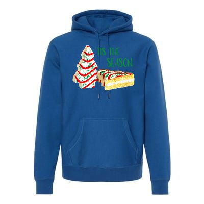 Family Xmas Outfit Cake Lovers Christmas Tree Snack Cake Tee Gift Premium Hoodie