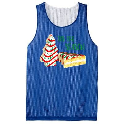 Family Xmas Outfit Cake Lovers Christmas Tree Snack Cake Tee Gift Mesh Reversible Basketball Jersey Tank