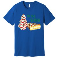 Family Xmas Outfit Cake Lovers Christmas Tree Snack Cake Tee Gift Premium T-Shirt