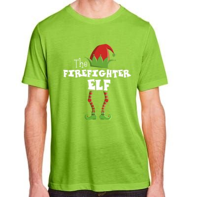 Firefighter Xmas Pajama Gift Adult ChromaSoft Performance T-Shirt