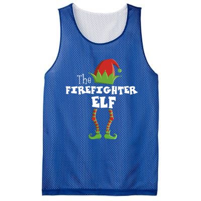 Firefighter Xmas Pajama Gift Mesh Reversible Basketball Jersey Tank