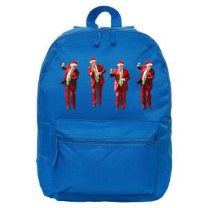 Funny Xmas Pajamas Holiday Santa Claus Christmas Trump Dance Cute Gift 16 in Basic Backpack