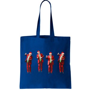 Funny Xmas Pajamas Holiday Santa Claus Christmas Trump Dance Cute Gift Tote Bag