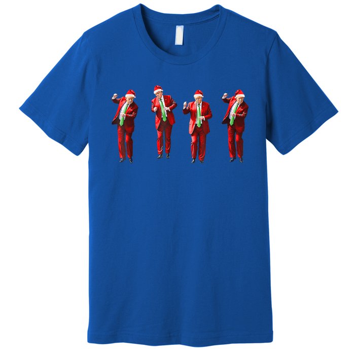 Funny Xmas Pajamas Holiday Santa Claus Christmas Trump Dance Cute Gift Premium T-Shirt