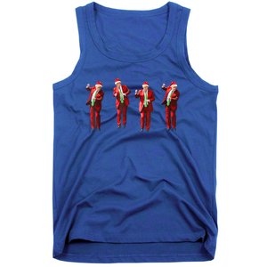 Funny Xmas Pajamas Holiday Santa Claus Christmas Trump Dance Cute Gift Tank Top