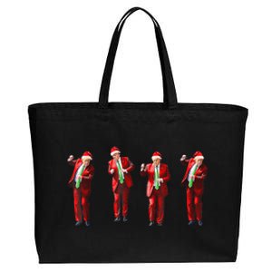 Funny Xmas Pajamas Holiday Santa Claus Christmas Trump Dance Cute Gift Cotton Canvas Jumbo Tote