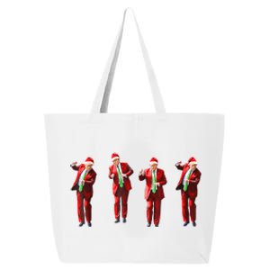 Funny Xmas Pajamas Holiday Santa Claus Christmas Trump Dance Cute Gift 25L Jumbo Tote