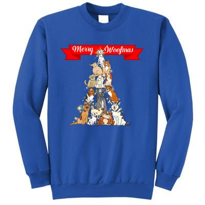 Funny Xmas Pajama For Dog Lovers Woofmas Cool Gift Sweatshirt