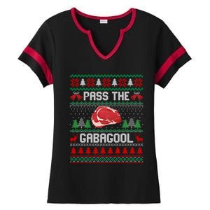 Funny Xmas Pass The Gabagool Tacky Ugly Christmas Great Gift Ladies Halftime Notch Neck Tee