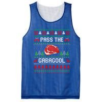 Funny Xmas Pass The Gabagool Tacky Ugly Christmas Great Gift Mesh Reversible Basketball Jersey Tank