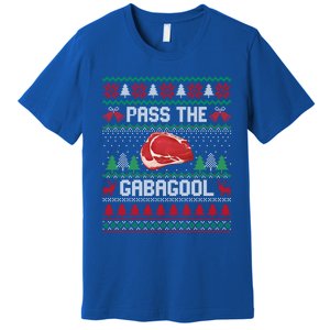 Funny Xmas Pass The Gabagool Tacky Ugly Christmas Great Gift Premium T-Shirt