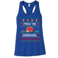 Funny Xmas Pass The Gabagool Tacky Ugly Christmas Great Gift Women's Racerback Tank