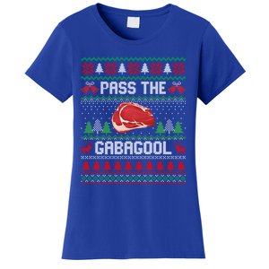 Funny Xmas Pass The Gabagool Tacky Ugly Christmas Great Gift Women's T-Shirt