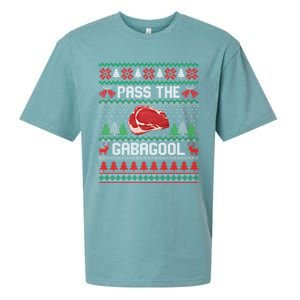 Funny Xmas Pass The Gabagool Tacky Ugly Christmas Great Gift Sueded Cloud Jersey T-Shirt