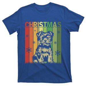 Family Xmas Pj Matching Retro Yorkshire Terrier Christmas Gift T-Shirt