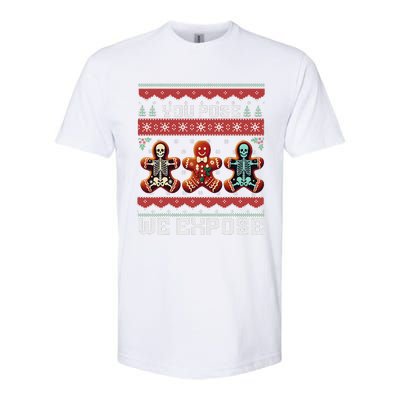 Funny Xray Radiologist Gingerbread Ugly Christmas Sweater Softstyle® CVC T-Shirt