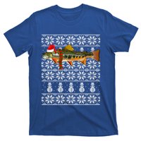 Fish Xmas Santa Hat Brook Trout Ugly Christmas Swea T-Shirt