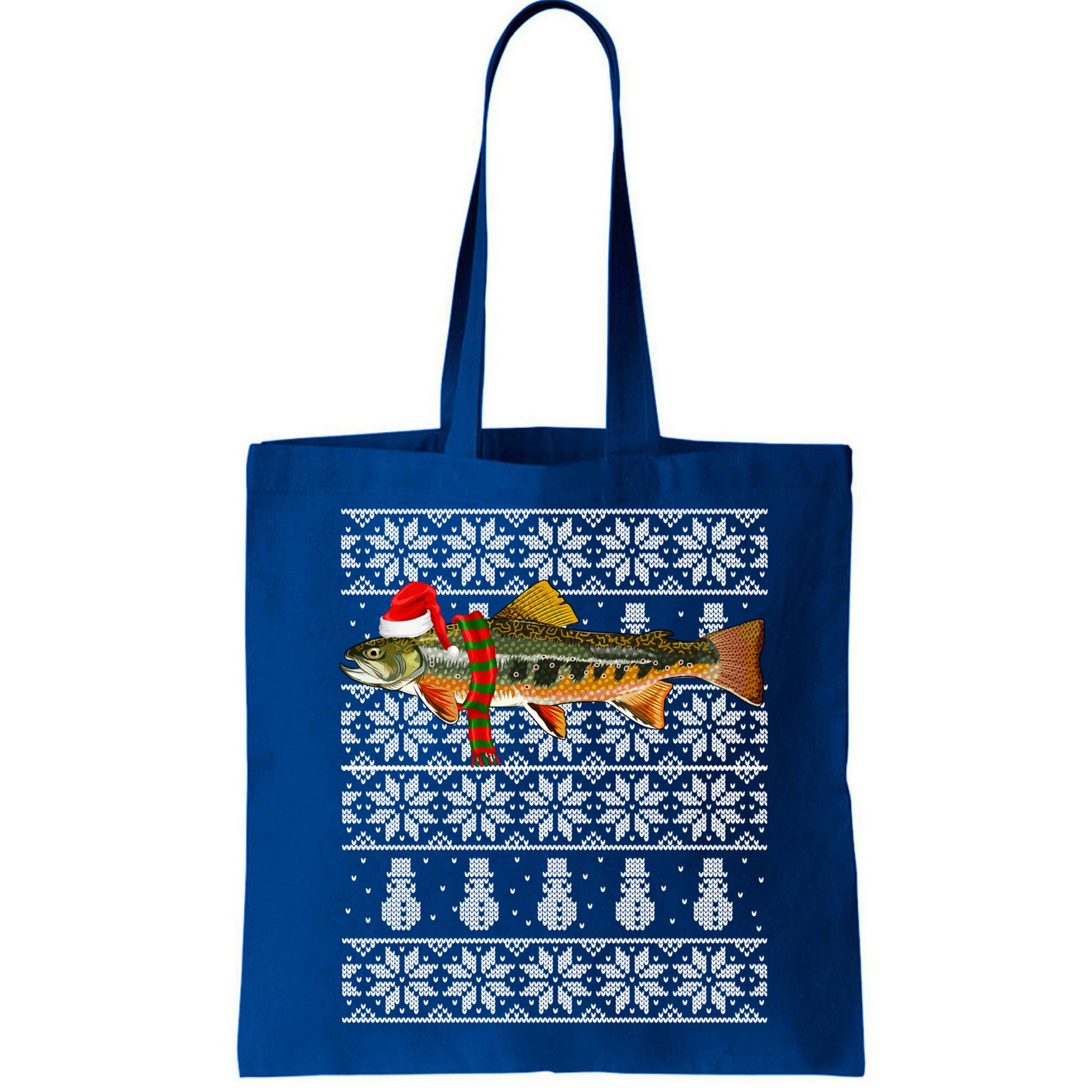Fish Xmas Santa Hat Brook Trout Ugly Christmas Funny Gift Bag