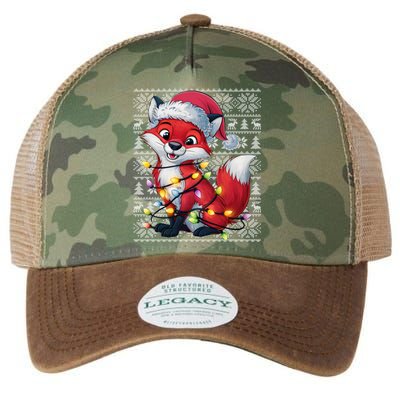 Fox Xmas Style Ugly Santa Fox Christmas Legacy Tie Dye Trucker Hat