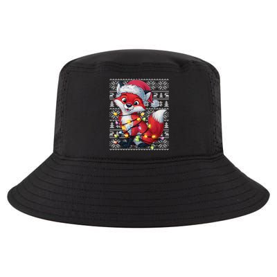 Fox Xmas Style Ugly Santa Fox Christmas Cool Comfort Performance Bucket Hat