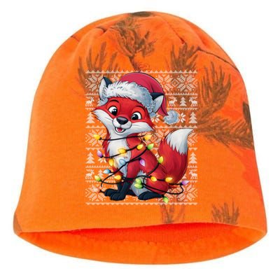 Fox Xmas Style Ugly Santa Fox Christmas Kati - Camo Knit Beanie