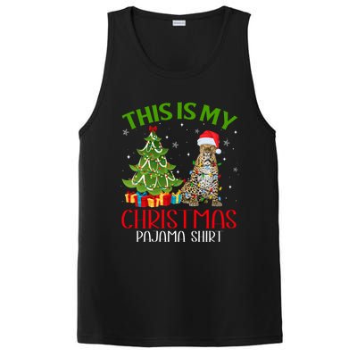 Funny Xmas Santa Lights This Is My Leopard Christmas Pajama Great Gift PosiCharge Competitor Tank