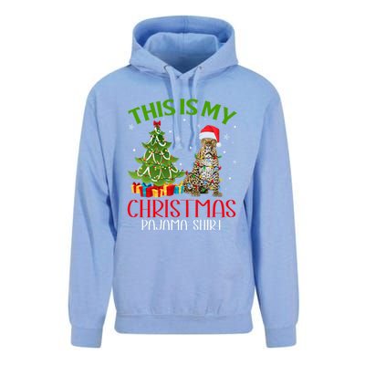 Funny Xmas Santa Lights This Is My Leopard Christmas Pajama Great Gift Unisex Surf Hoodie