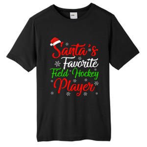 Funny Xmas Santas Favorite Field Hockey Player Christmas Funny Gift Tall Fusion ChromaSoft Performance T-Shirt