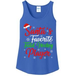 Funny Xmas Santas Favorite Field Hockey Player Christmas Funny Gift Ladies Essential Tank