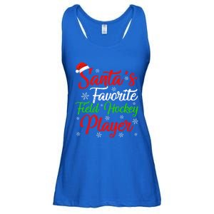 Funny Xmas Santas Favorite Field Hockey Player Christmas Funny Gift Ladies Essential Flowy Tank