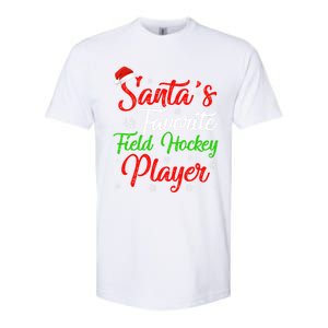 Funny Xmas Santas Favorite Field Hockey Player Christmas Funny Gift Softstyle CVC T-Shirt