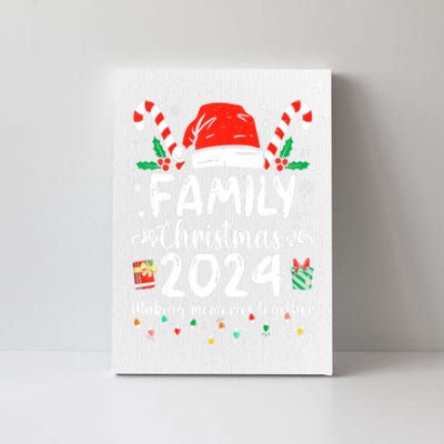 Funny Xmas Squad Santa Elf Family Christmas 2024 Matching Gift Canvas