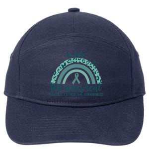 Fragile X Syndrome Awareness In July We Wear Teal 7-Panel Snapback Hat