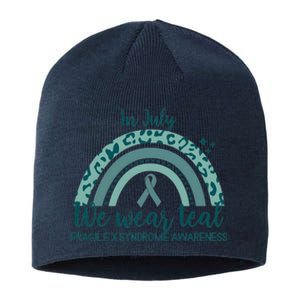 Fragile X Syndrome Awareness In July We Wear Teal Sustainable Beanie